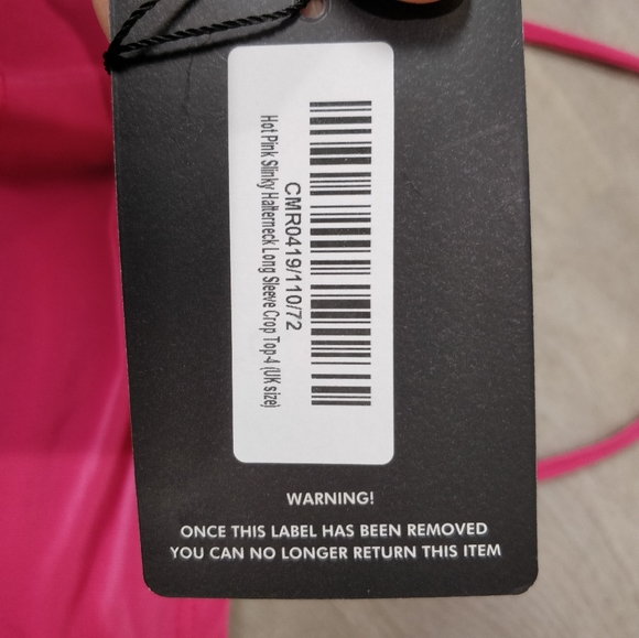 NWT PrettyLittleThing pink silky slinky crop top - Picture 9 of 11